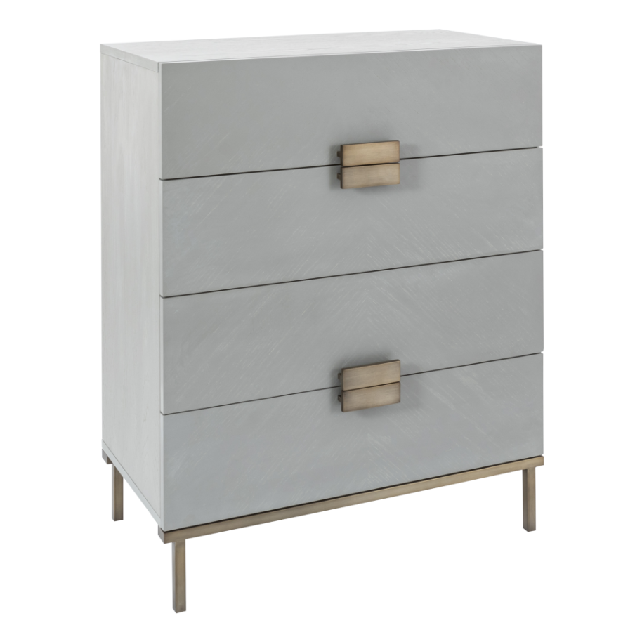 Lilly Chest – Grey | 4 Drawer