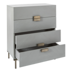 Lilly Chest – Grey | 4 Drawer
