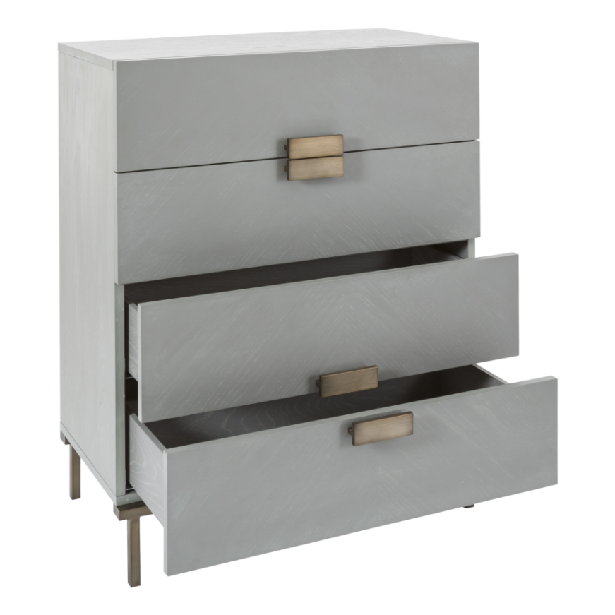 Lilly Chest – Grey | 4 Drawer