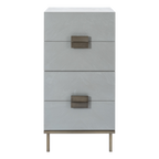 Lilly Tallboy – Grey | 4 Drawer