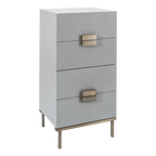 Lilly Tallboy – Grey | 4 Drawer