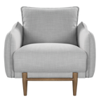 Louie Armchair – Grey | Linen