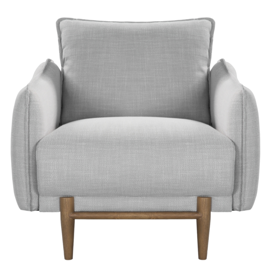 Louie Armchair – Grey | Linen