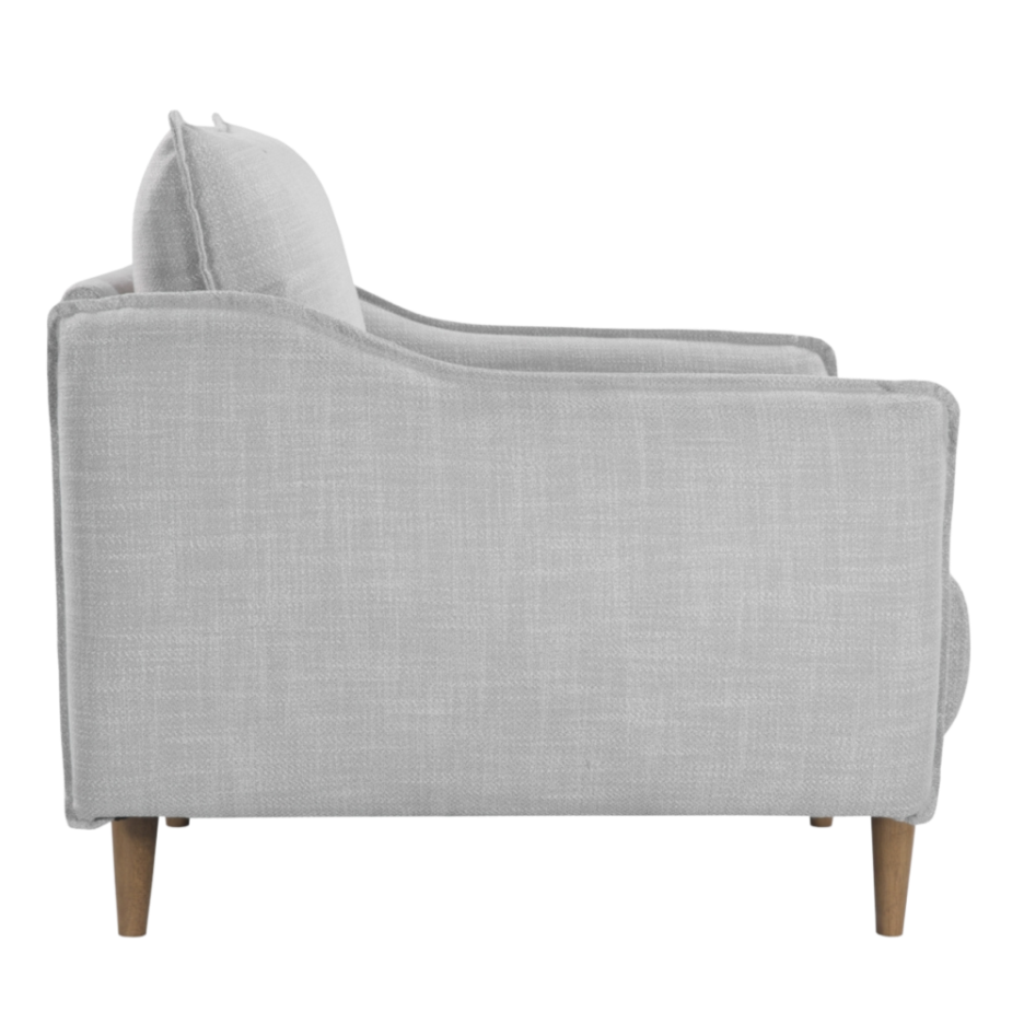 Louie Armchair – Grey | Linen