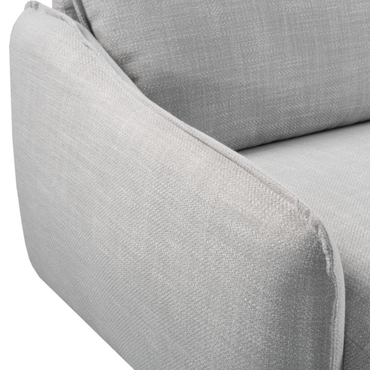 Louie Sofa – Grey Linen | 3 Seater