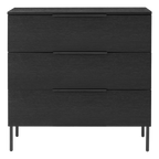 Luna Chest – Black | 3 Drawer