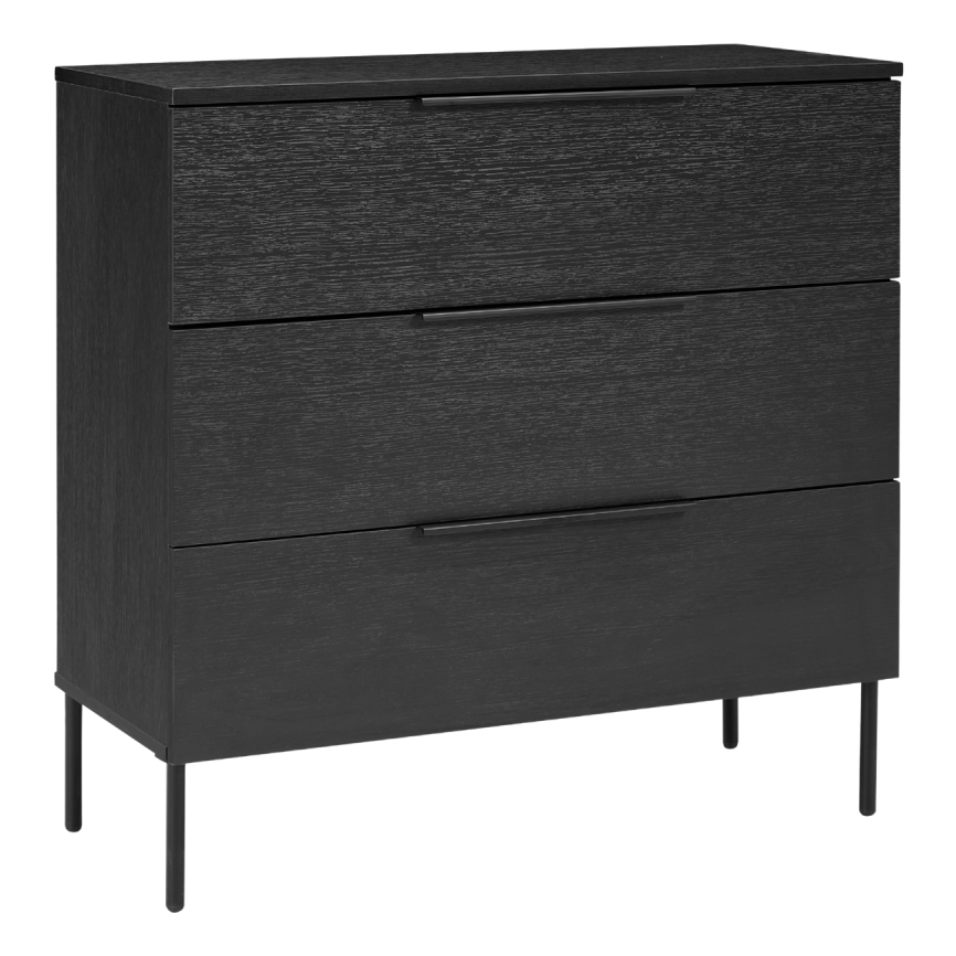 Luna Chest – Black | 3 Drawer