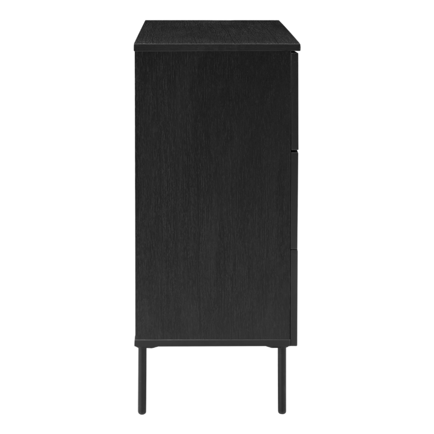 Luna Chest – Black | 3 Drawer