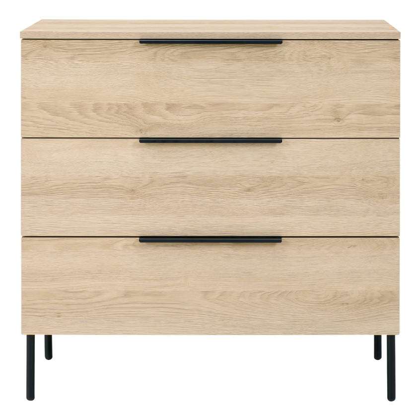 Luna Chest – Oak | 3 Drawer
