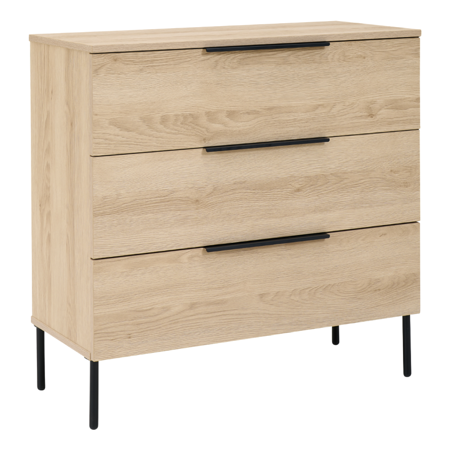 Luna Chest – Oak | 3 Drawer