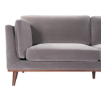 Mickey Sofa – Stone Grey | 3 Seater