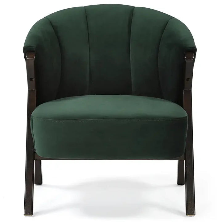 Nico Accent Chair – Velvet | Dark Green