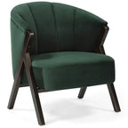 Nico Accent Chair – Velvet | Dark Green