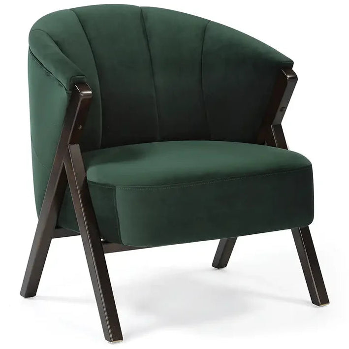 Nico Accent Chair – Velvet | Dark Green