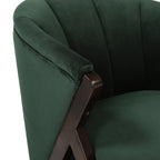 Nico Accent Chair – Velvet | Dark Green