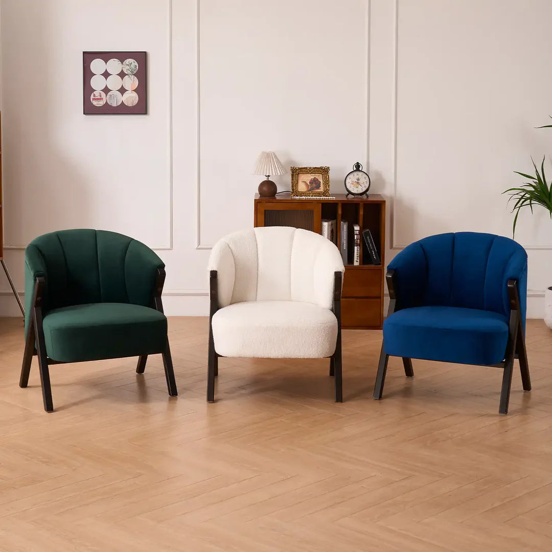 Nico Accent Chair – Velvet | Navy
