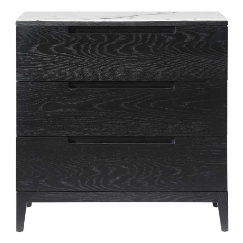 Orchid Chest – Wenge & Marbel | 3 Drawer
