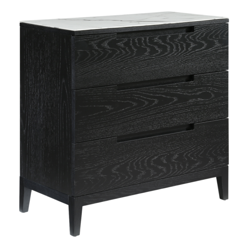 Orchid Chest – Wenge & Marbel | 3 Drawer
