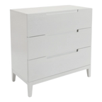 Orchid 3 Drawer Chest – White | 3 Drawer