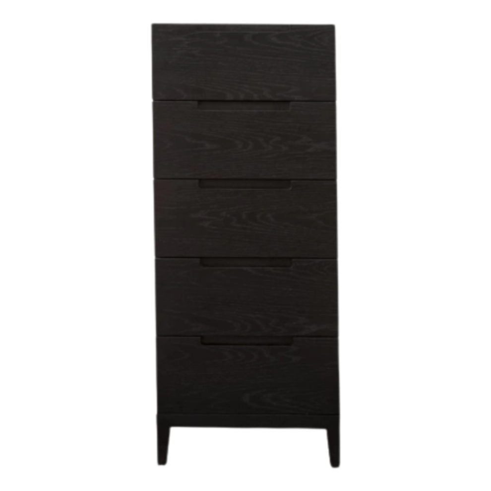 Orchid Narrow Chest – Wenge | 5 Drawer