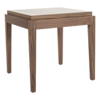 Peony Lamp Table – Walnut | Square