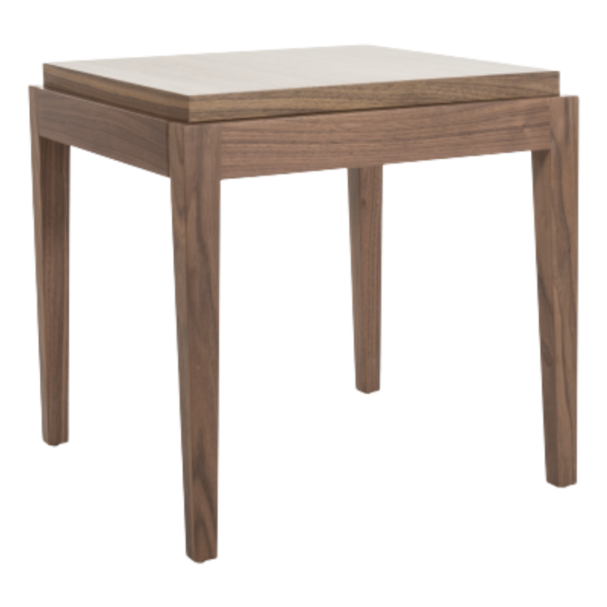 Peony Lamp Table – Walnut | Square