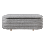 Ripple Ottoman – Dove | Velvet