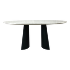 Rosemary Dining Table – White Marble | 6 Seater