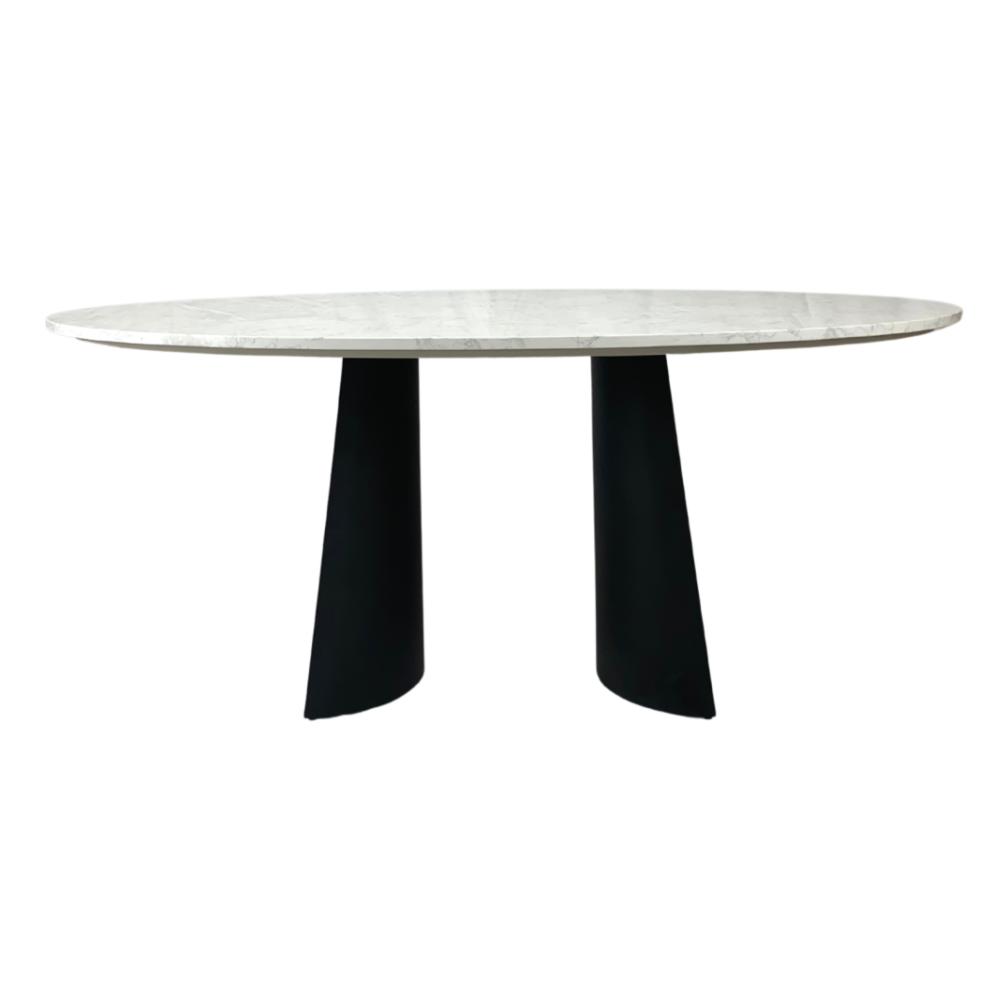 Rosemary Dining Table – White Marble | 6 Seater