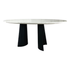 Rosemary Dining Table – White Marble | 6 Seater
