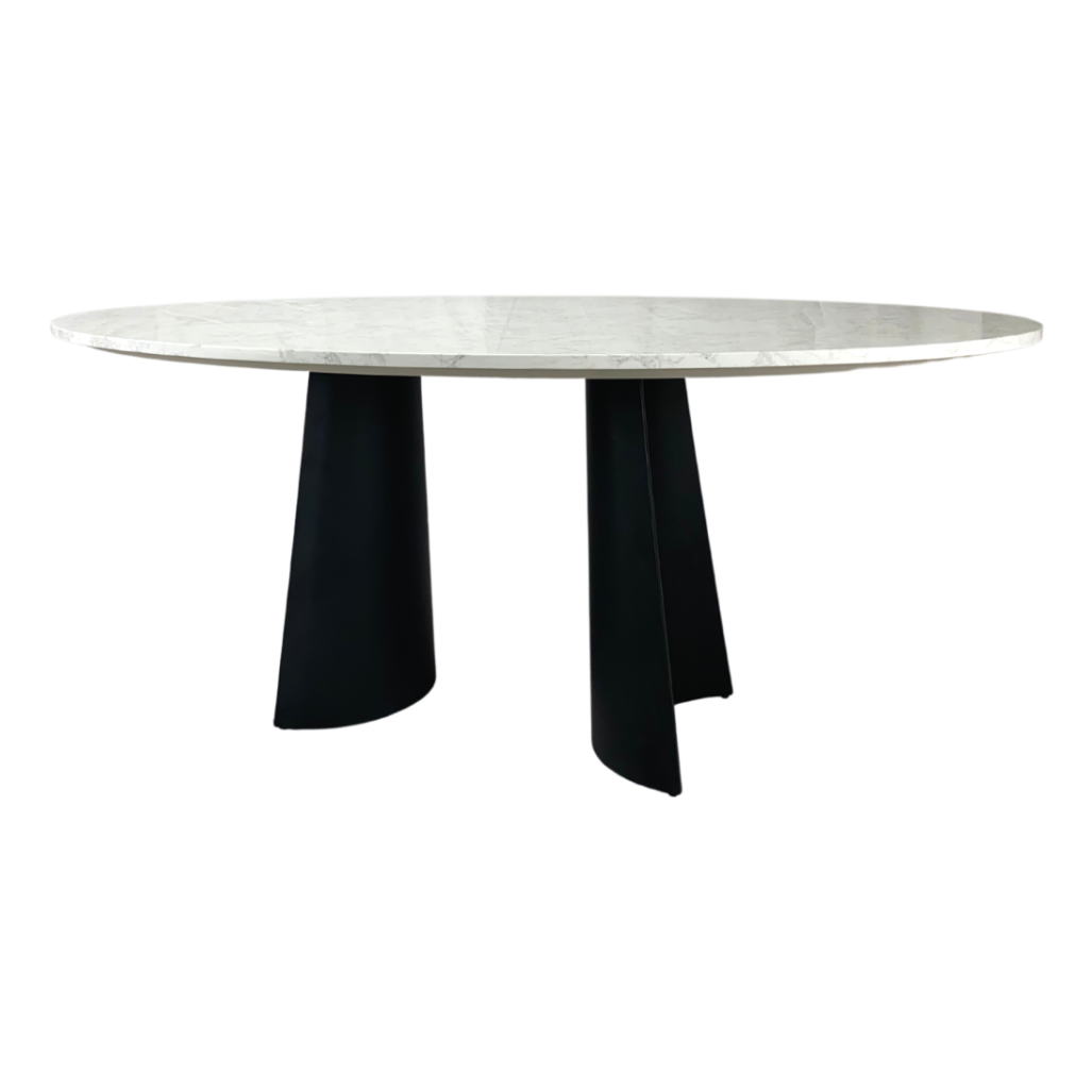 Rosemary Dining Table – White Marble | 6 Seater