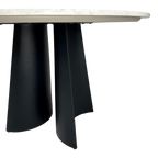 Rosemary Dining Table – White Marble | 4 Seater