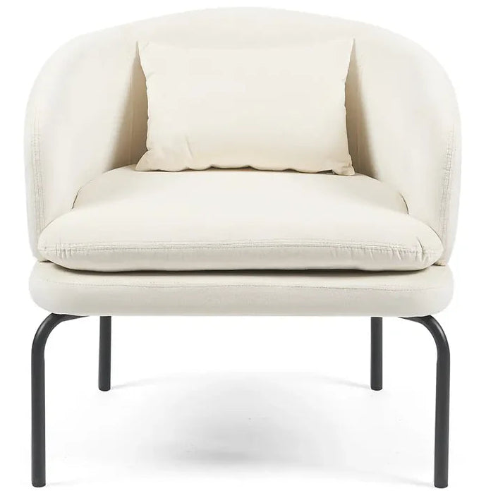 Vivien Accent Chair – Velvet | Beige