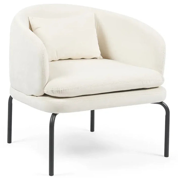 Vivien Accent Chair – Velvet | Beige