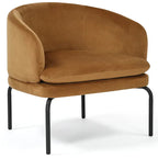 Vivien Accent Chair – Velvet | Caramel