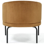 Vivien Accent Chair – Velvet | Caramel