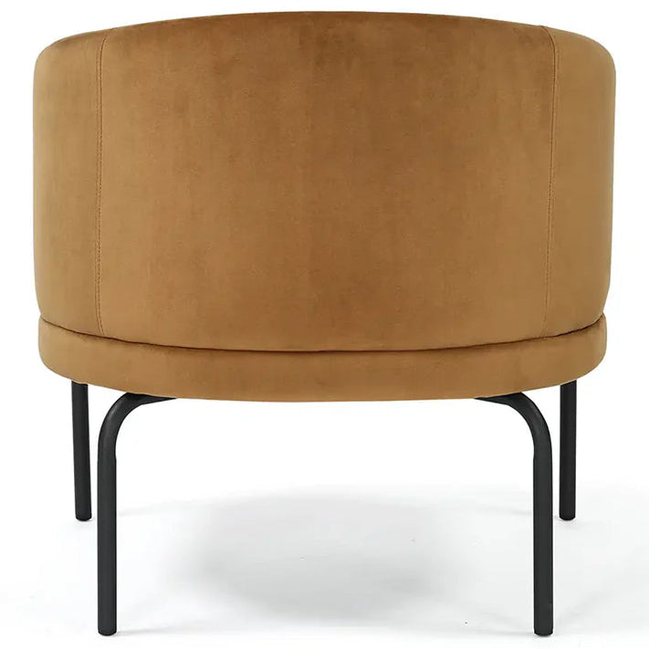 Vivien Accent Chair – Velvet | Caramel