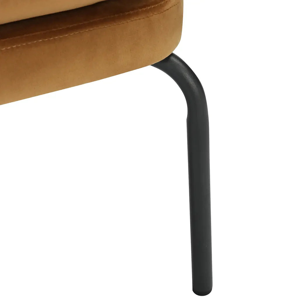 Vivien Accent Chair – Velvet | Caramel