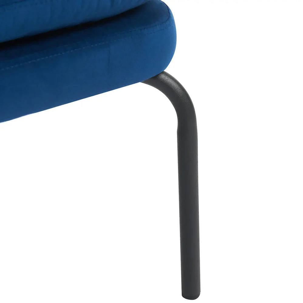 Vivien Accent Chair – Velvet | Navy
