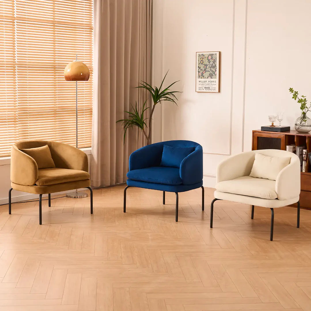 Vivien Accent Chair – Velvet | Beige