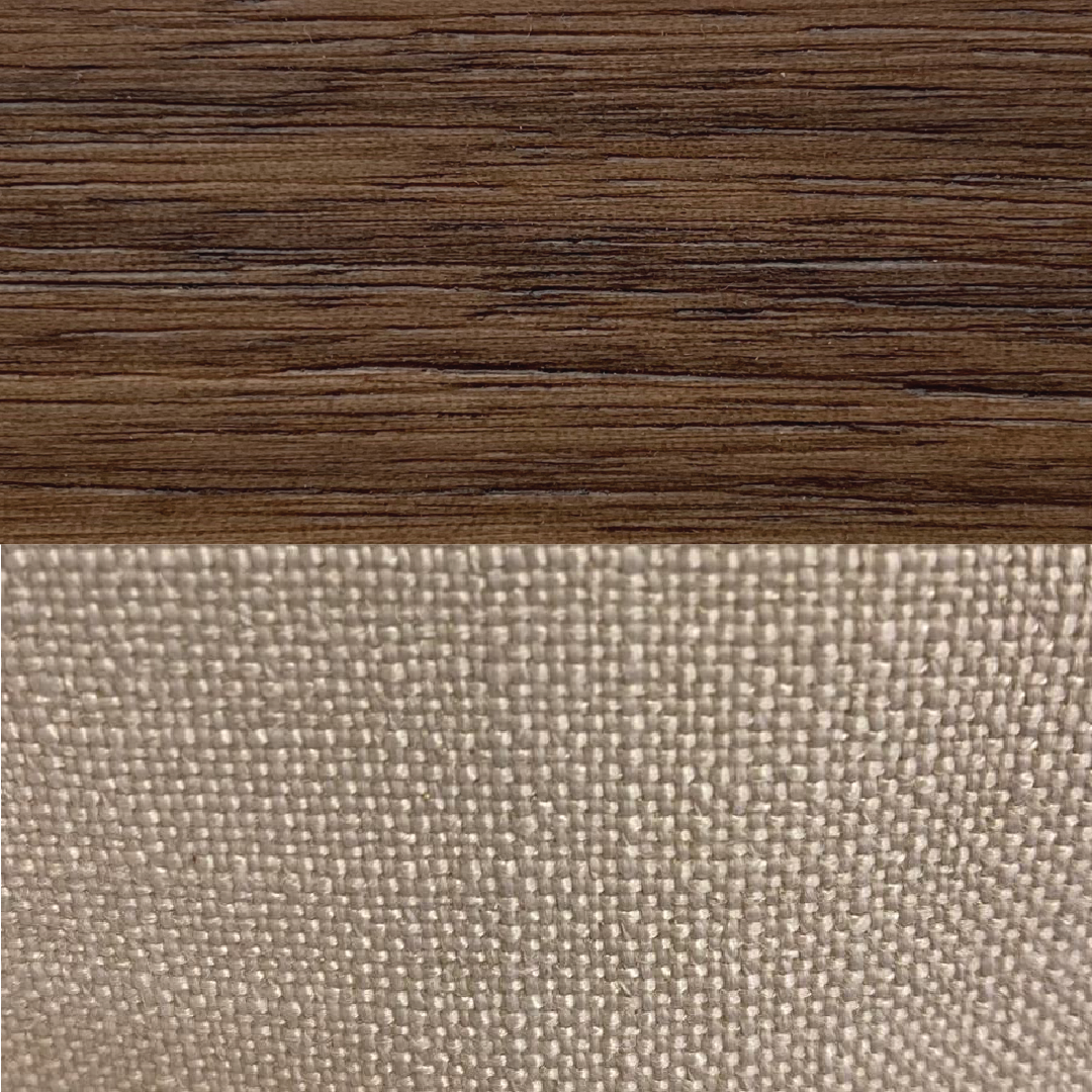Calla Bedframe – Natural Weave | Walnut