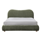 Wave Bedframe – Soft Weave | Olive