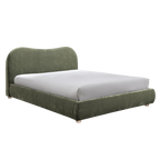 Wave Bedframe – Soft Weave | Olive