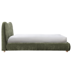 Wave Bedframe – Soft Weave | Olive
