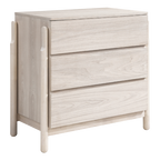 Whisper 3 Drawer Chest – White Oak | 3 Drawer