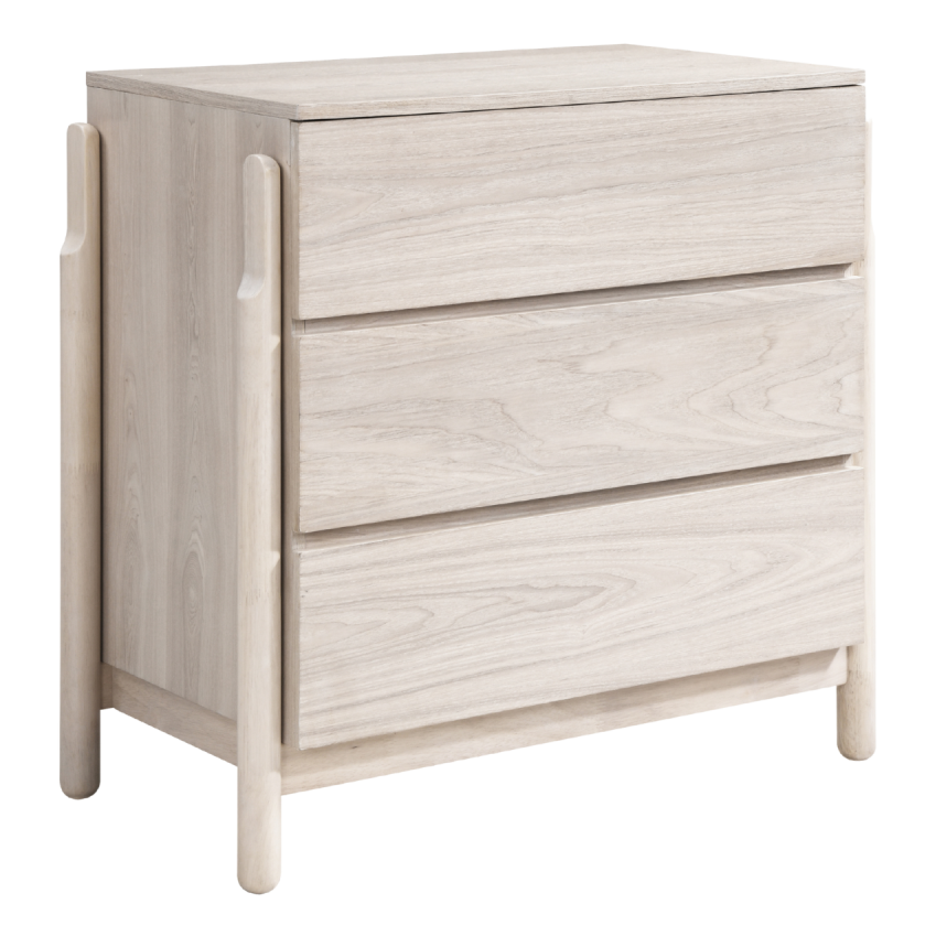 Whisper 3 Drawer Chest – White Oak | 3 Drawer