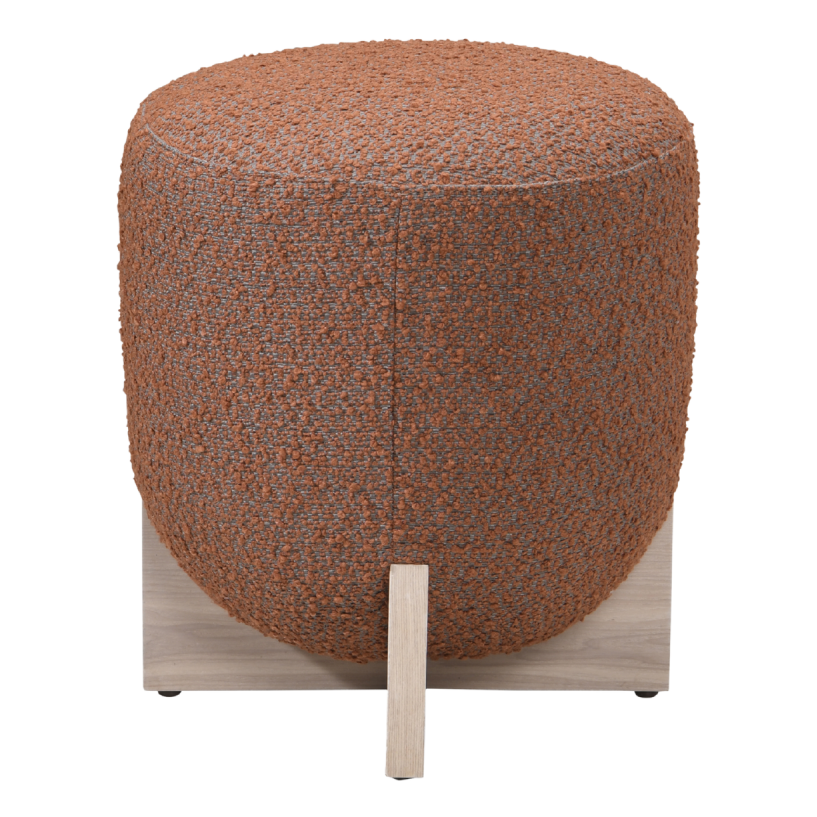 Whisper Stool – Burnt Orange | Boucle