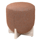 Whisper Stool – Burnt Orange | Boucle