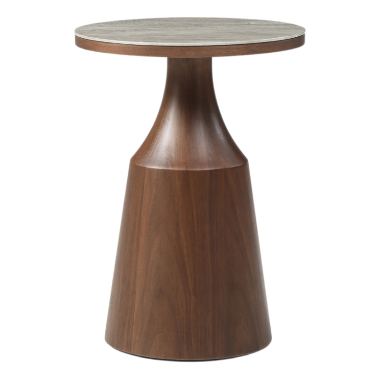 Willow End Table – Timber Tobacco | Round