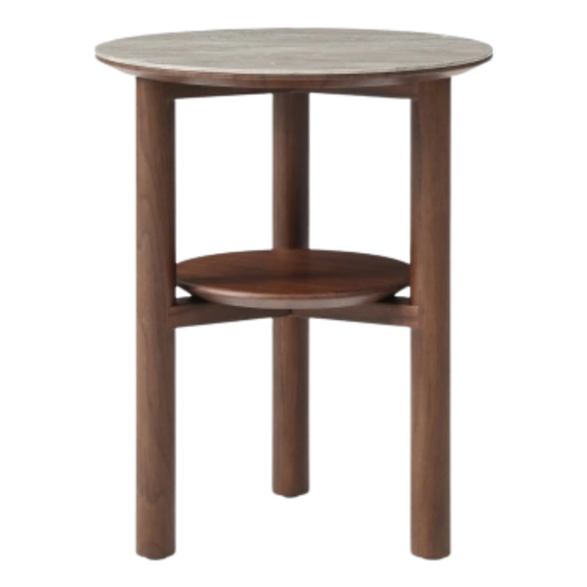 Willow Lamp Table – Timber Tobacco | Round